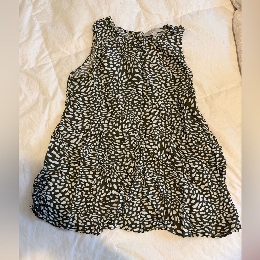 J Crew Patterned Flowy Tank Top